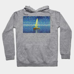 Sailboat on the sea Hoodie